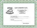 Gift Certificate INCLUDES FREE OUTLAW MOUSE PAD