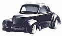 1941 Willys Coupe w/fenders, hood & full pro tubs