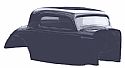 1934 Chevy Coupe Body Shell Package