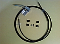 Cable w/aluminum handle & hardware 84" (deck lid or hood)