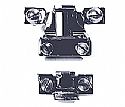 Hood Hinge Retainer Brackets 1932-34 Ford 1934-35 Chevy using aftermarket hood