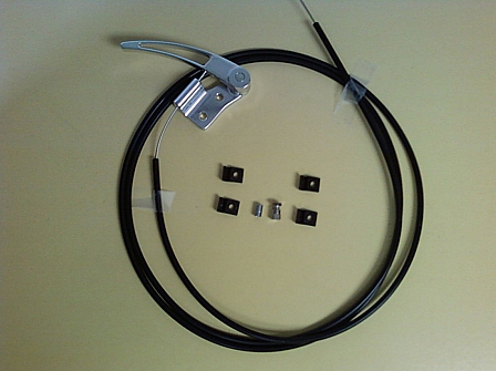 Cable w/aluminum handle & hardware 84" (deck lid or hood)