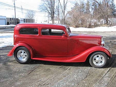 1934 Chevy sedan w/chassis Outlaw Event Date 2-12-89