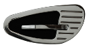 Inside door handles polished w/ball mill