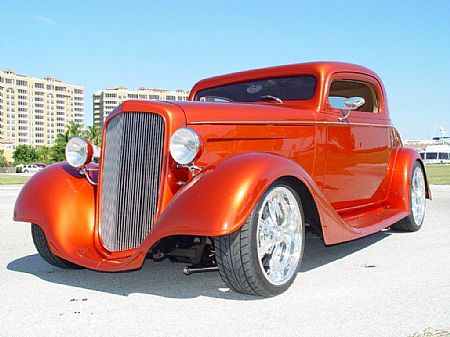 1934 Chevy coupe Jim Acton, Fl owner
