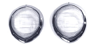 1940 Willys Headlight Lens & Bezel