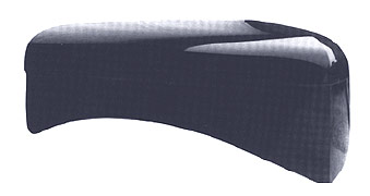 1937-42 Willys Hood with hinge and latch brace installed