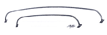 1932-34 Ford and 1934-35 Chevy Standard Hood Braces
